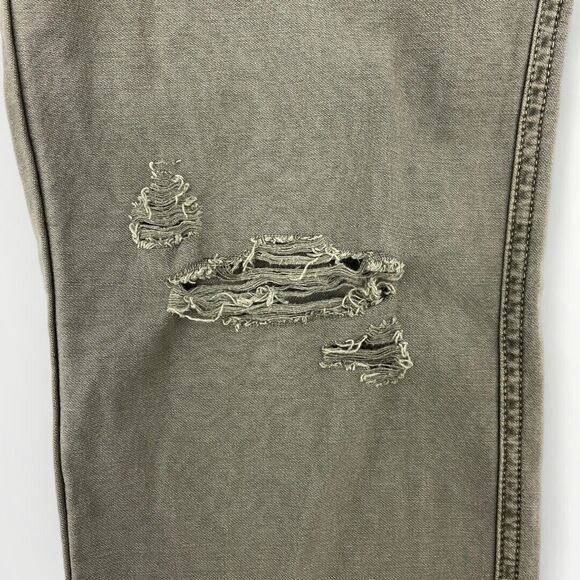 Abercrombie & Fitch Pants Womens 28‎ 6 Chino Green Floral Boyfriend Casual 28x27 - Picture 10 of 11